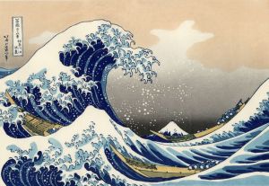 Hokusai, " The Great Wave off Kanagawa" from 36 Views of Mount Fuji (1832)